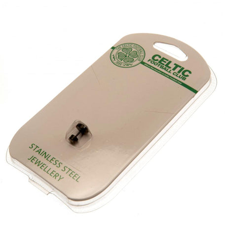 Celtic FC Black IP Stud Earring: 2 - Jewellery By Celtic