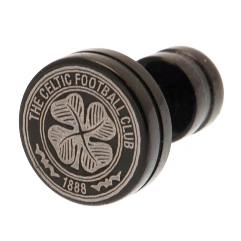 Celtic FC Black IP Stud Earring: 1 - Jewellery By Celtic