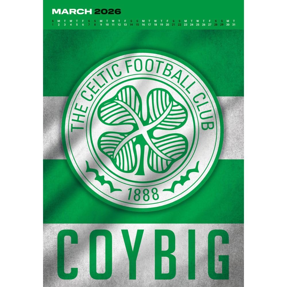 Celtic FC Deluxe Calendar 2026: 2 - Calendars By Celtic