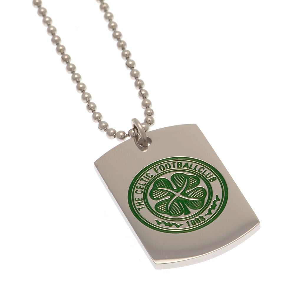 Celtic FC Enamel Crest Dog Tag & Chain: 2 - Necklaces By Celtic