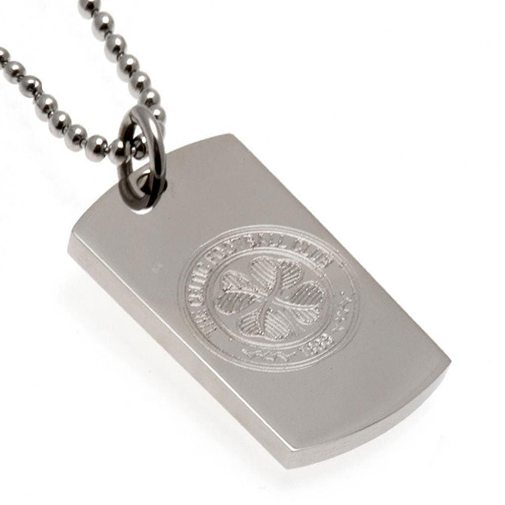 Celtic FC Engraved Dog Tag & Chain: 2 - Jewellery By Celtic