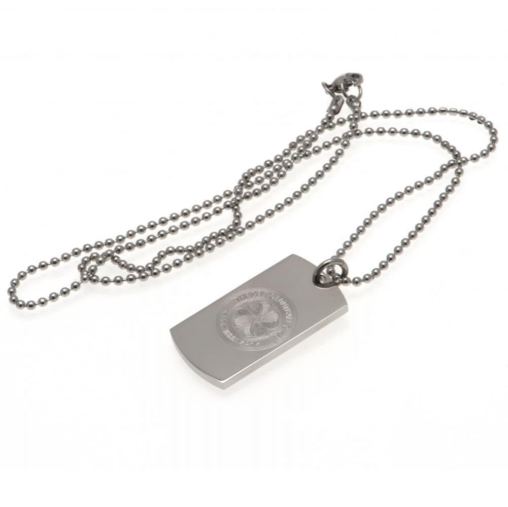 Celtic FC Engraved Dog Tag & Chain: 3 - Jewellery By Celtic