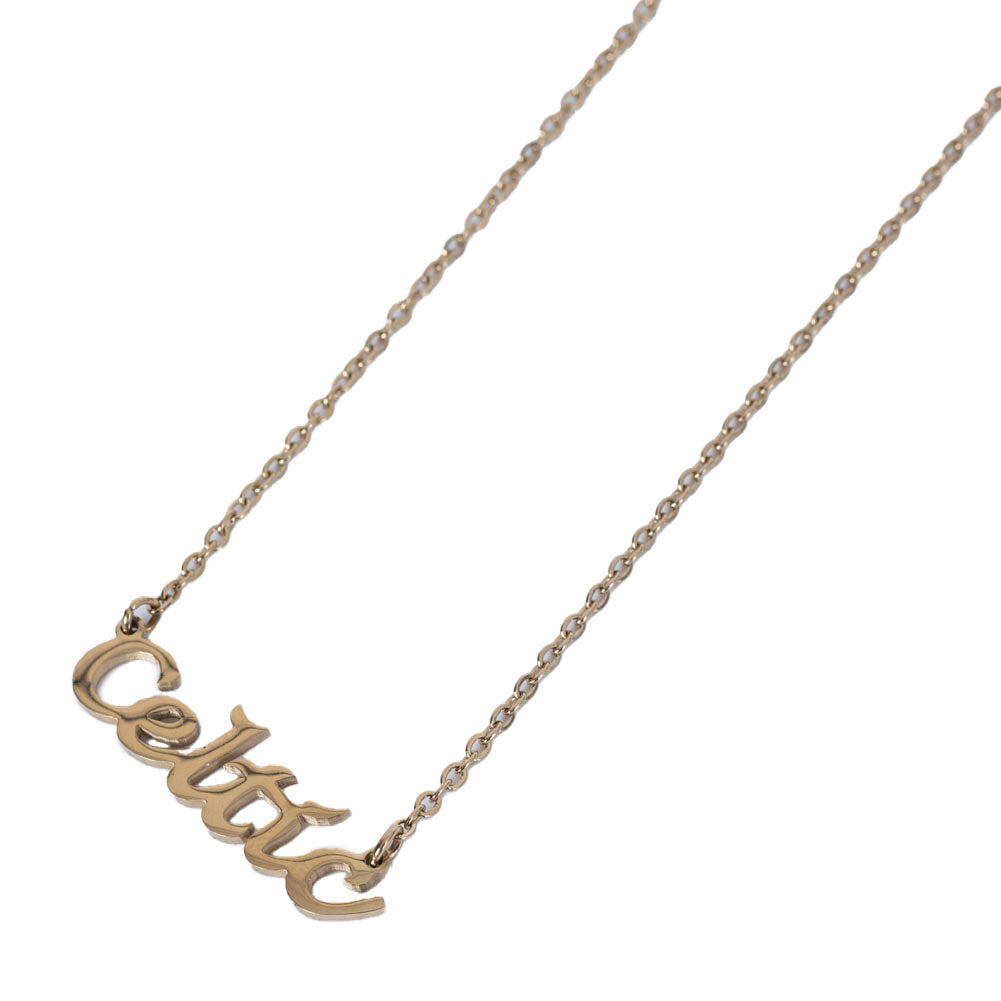 Celtic FC Gold Plated Name Dropper Necklace: 3 - Necklaces By Celtic
