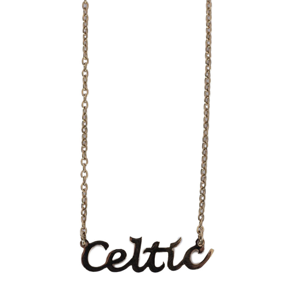 Celtic FC Gold Plated Name Dropper Necklace: 2 - Necklaces By Celtic