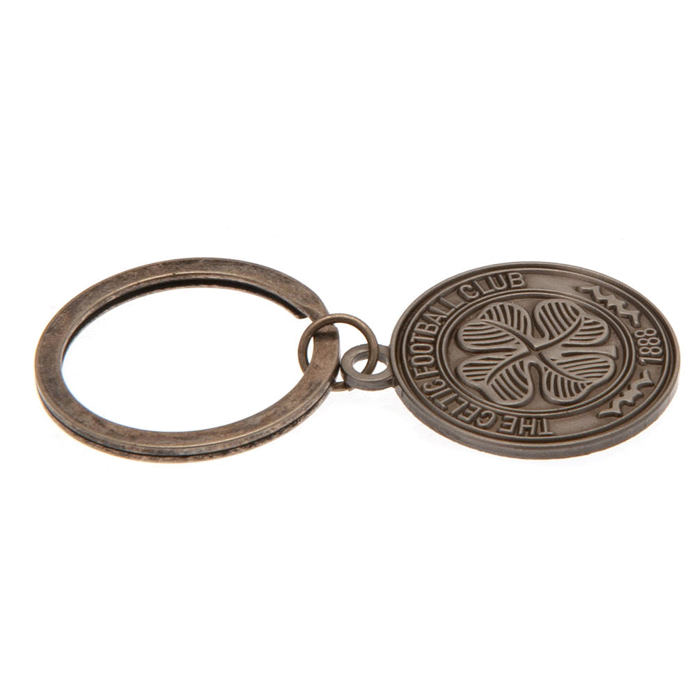 Celtic FC Antique Silver Crest Keyring - Shop Keyrings At Gift Moments - 2