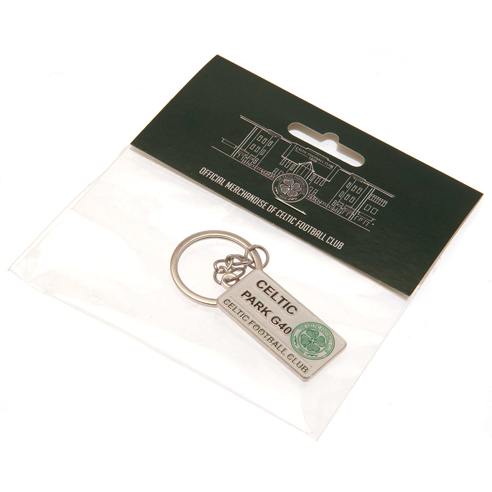 Celtic FC Embossed Street Sign Keyring: 3 - Keyrings By Celtic