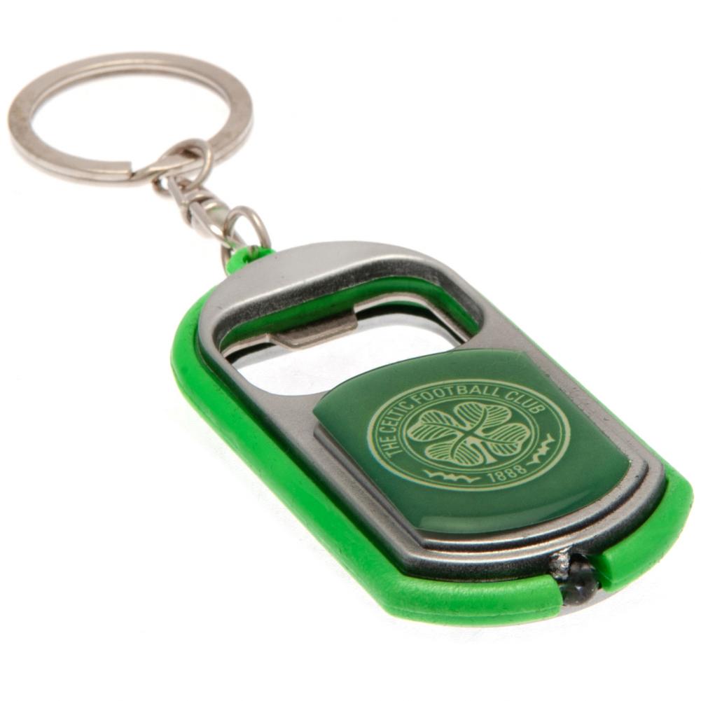 Celtic FC Keyring Torch Bottle Opener: 3 - Keyrings By Celtic