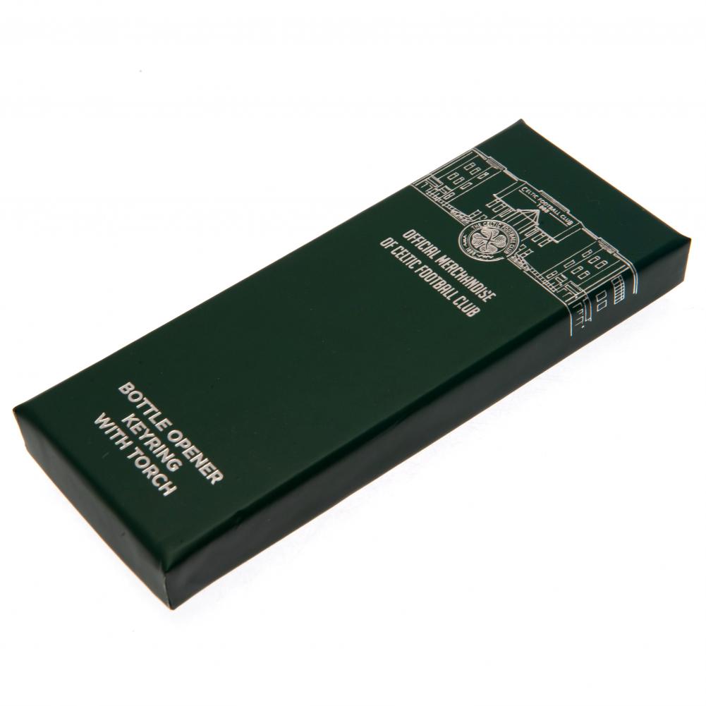 Celtic FC Keyring Torch Bottle Opener: 4 - Keyrings By Celtic