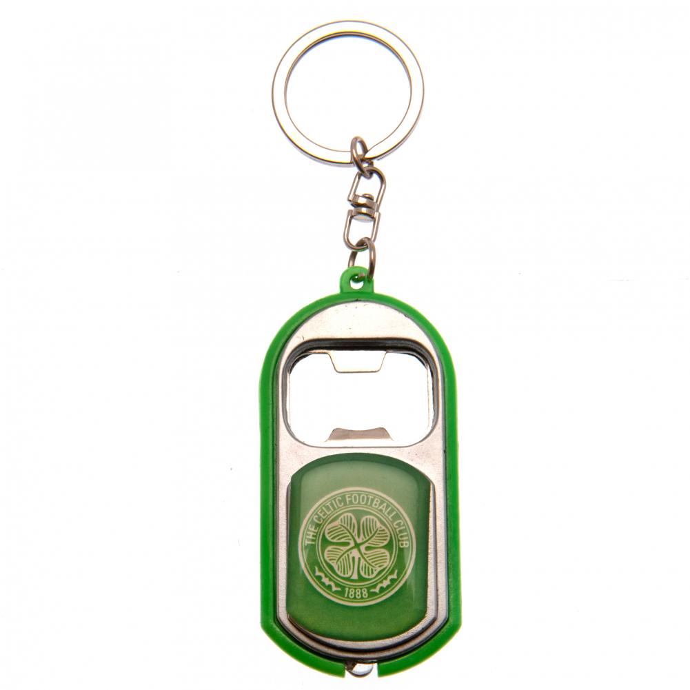 Celtic FC Keyring Torch Bottle Opener: 2 - Keyrings By Celtic