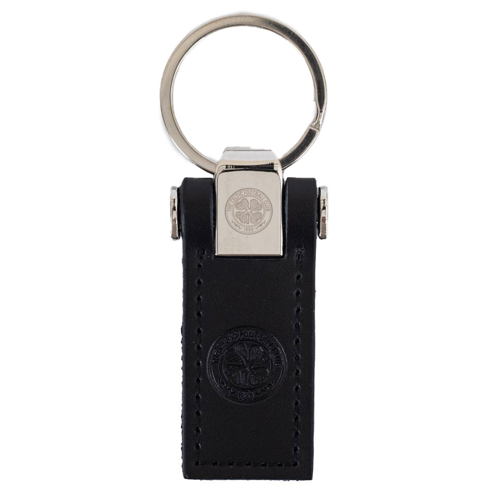 Celtic FC Leather Key Fob: 2 Keyrings By Celtic