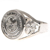 Celtic FC Silver Plated Crest Ring Medium: 1 - Jewellery By Celtic
