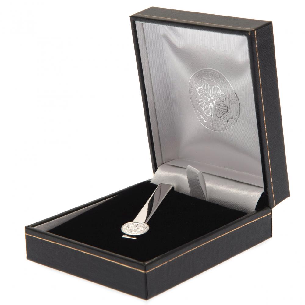 Celtic FC Silver Plated Tie Slide: 1 - Cufflinks & Tie Slides By Celtic