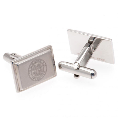 Celtic FC Stainless Steel Cufflinks: 2 - Cufflinks & Tie Slides By Celtic
