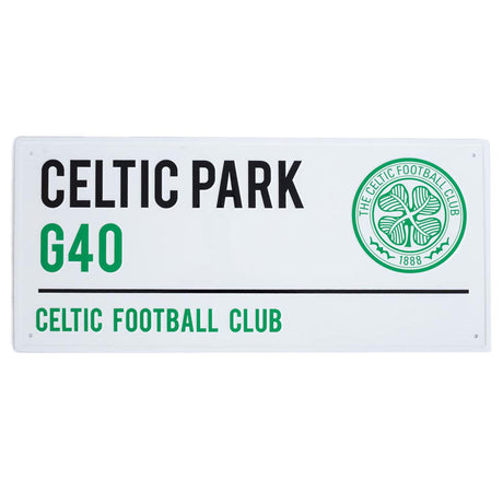 Celtic FC White Street Sign: 1 - Signs & Plaques By Celtic