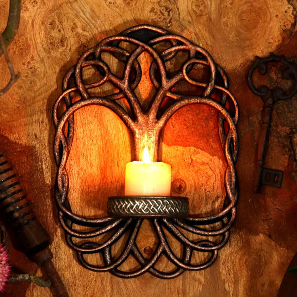 Celtic Tree Of Life Wall Hanging Candle Holder: 1 - Candles & Holders By Gift Moments