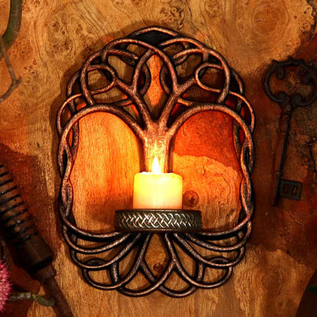 Celtic Tree Of Life Wall Hanging Candle Holder: 1 - Candles & Holders By Gift Moments