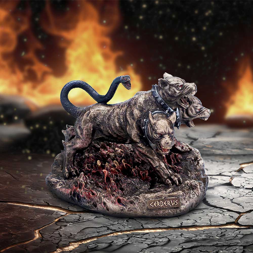 Cerberus the Three Headed Hound of Hades Bronze Figurine: 1 - Figures & Collectables By Gift Moments