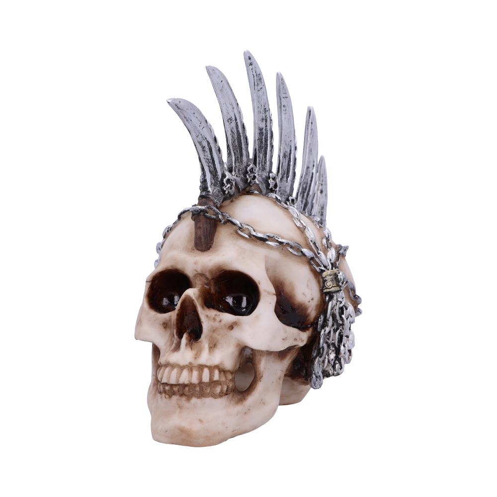 Chain Blade Mohican Mohawk Knife Skull Ornament: 2 - Figures & Collectables By Gift Moments