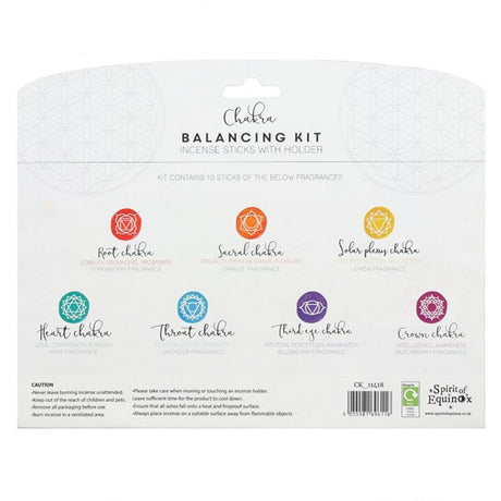 Chakra Incense Balancing Kit: 2 - Incense By Gift Moments