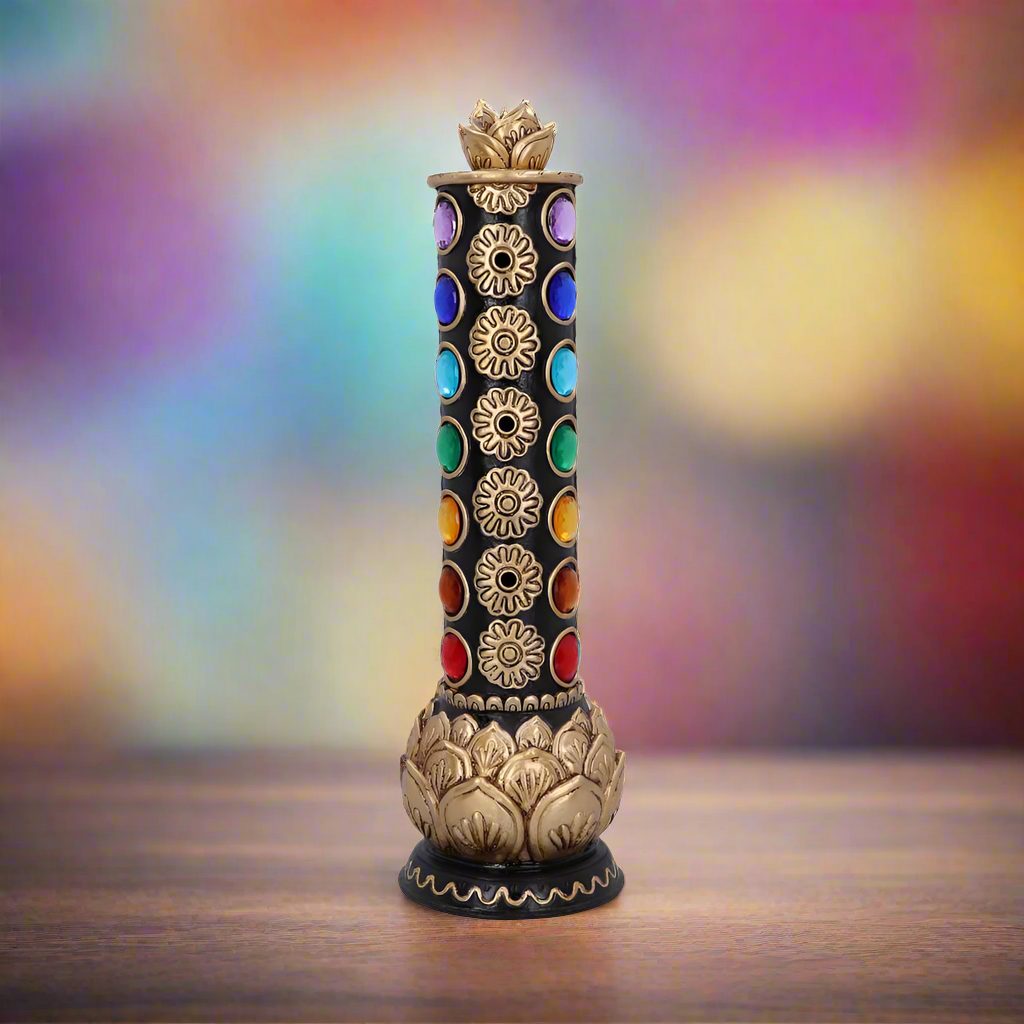 Chakra Totem Incense Burner 31cm: 1 Incense Holders By Gift Moments