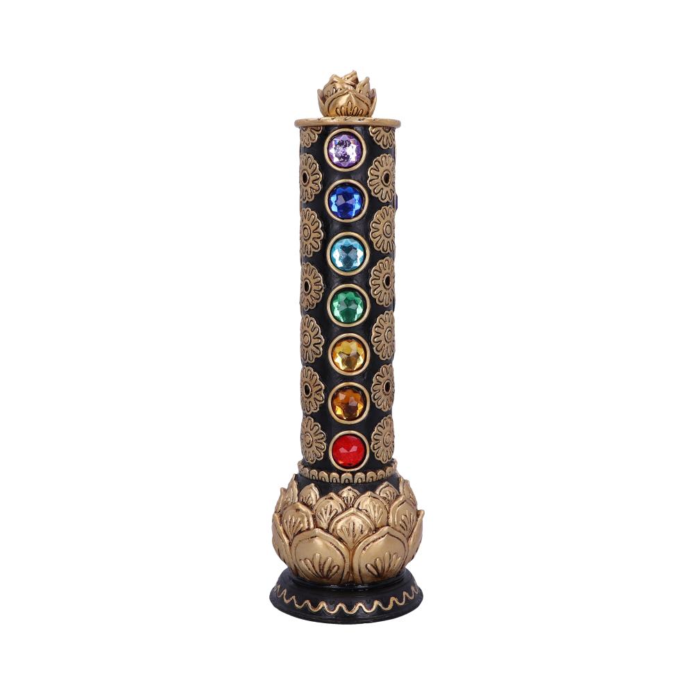 Chakra Totem Incense Burner 31cm: 3 Incense Holders By Gift Moments