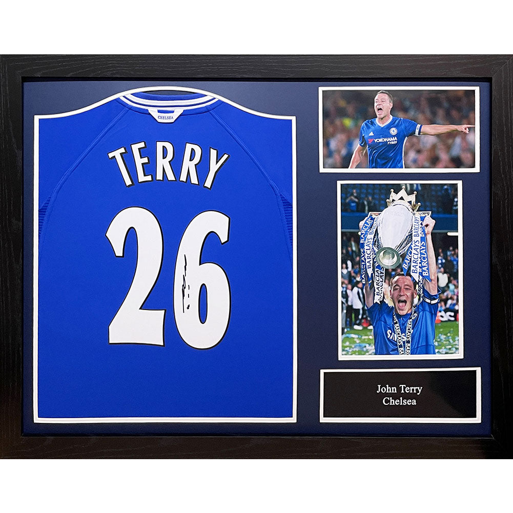 Chelsea FC 2000 Terry Signed Shirt (Framed): 1 - Signed Memorabilia By Chelsea