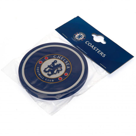 Chelsea FC 2pk Coaster Set: 3 - Coasters By Chelsea