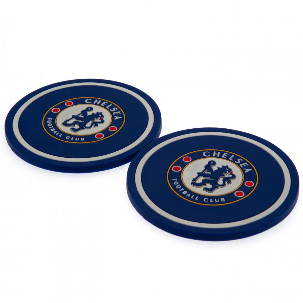 Chelsea FC 2pk Coaster Set: 2 - Coasters By Chelsea