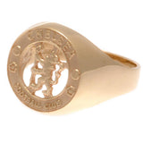 Chelsea FC 9ct Gold Crest Ring - Large: 1 - Jewellery By Chelsea