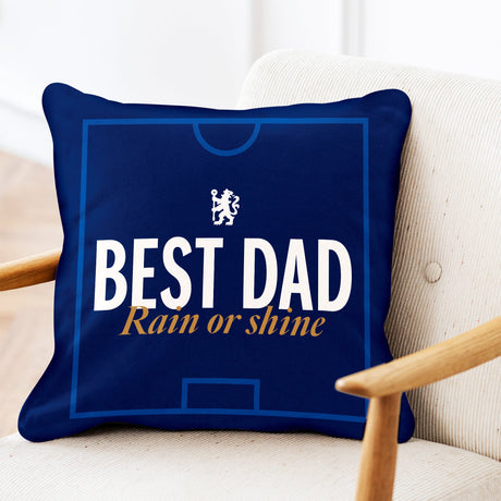 Chelsea FC Best Dad Rain or Shine 18’’ Cushion: 1 - Cushions By Chelsea