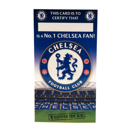 Chelsea FC No. 1 Fan Birthday Card: 4 - Greeting Cards By Chelsea