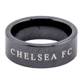 Chelsea FC Black Ceramic Ring Medium: 3 - Jewellery By Chelsea