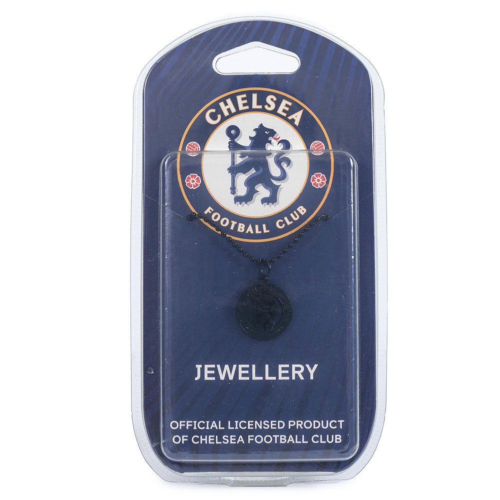 Chelsea FC Black Plated Pendant & Chain: 2 - Jewellery By Chelsea