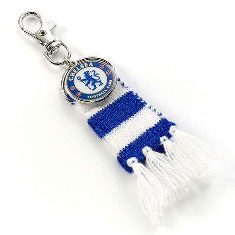 Chelsea FC Blue Bar Scarf Bag Charm: 1 Keyrings By Chelsea
