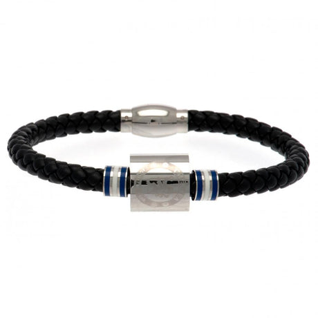 Chelsea FC Colour Ring Leather Bracelet: 3 Jewellery By Chelsea