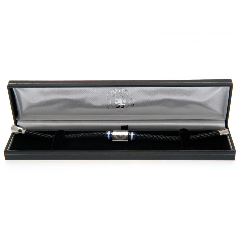 Chelsea FC Colour Ring Leather Bracelet: 1 - Jewellery By Chelsea