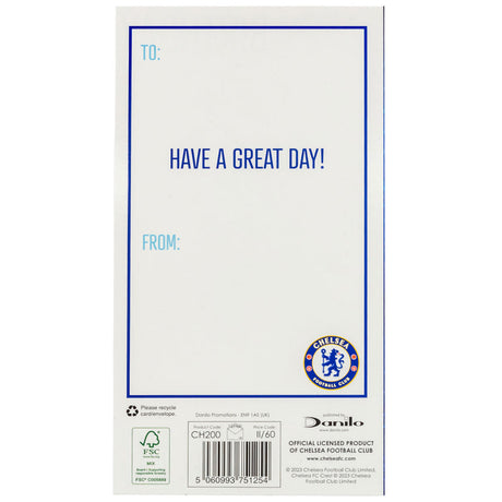 Chelsea FC Crest Birthday Card: 4 Greeting Cards By Chelsea