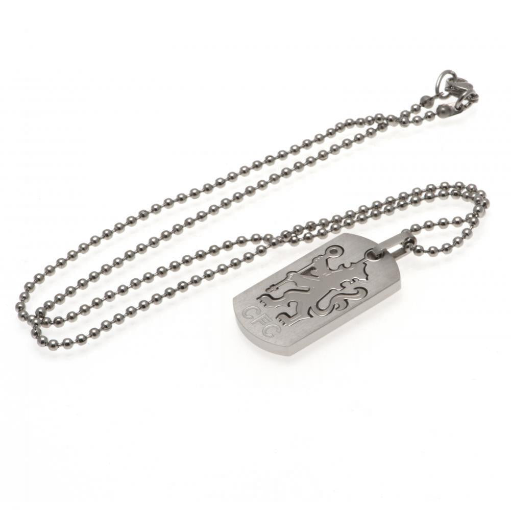 Chelsea FC Cut Out Lion Dog Tag & Chain: 3 - Jewellery By Chelsea