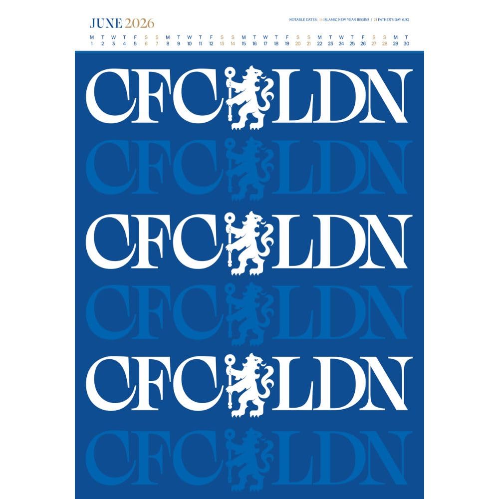 Chelsea FC Deluxe Calendar 2026: 3 - Calendars By Chelsea