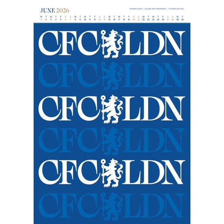Chelsea FC Deluxe Calendar 2026: 3 - Calendars By Chelsea