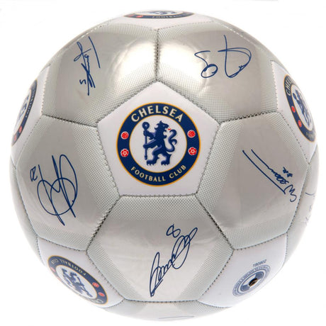 Chelsea FC Sig Silver Football: 3 - Balls By Chelsea