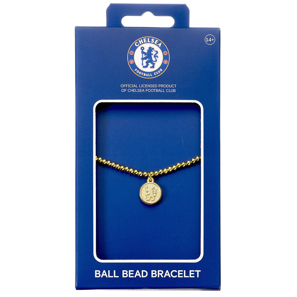 Chelsea FC Gold Finish Bead Bracelet: 2 - Bracelets By Chelsea