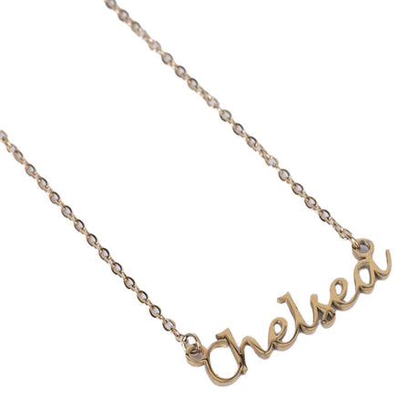 Chelsea FC Gold Plated Name Dropper Necklace: 1 - Necklaces By Chelsea