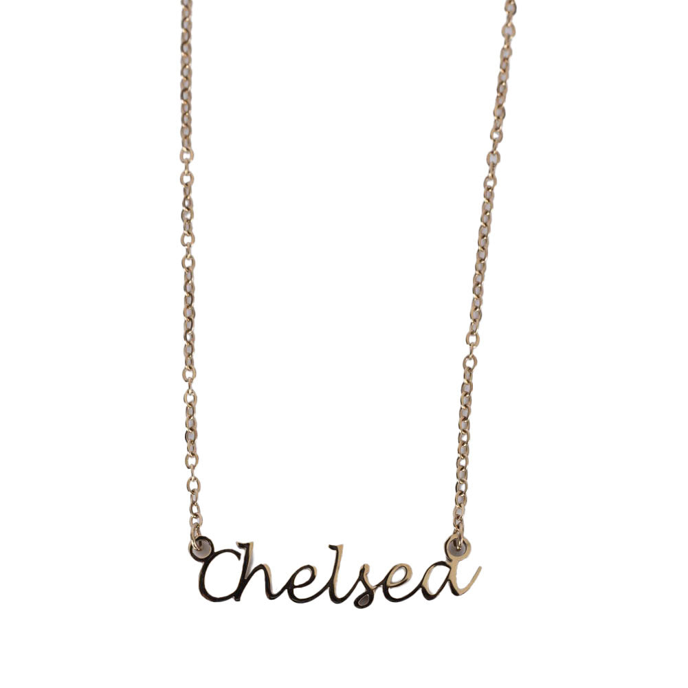 Chelsea FC Gold Plated Name Dropper Necklace: 2 - Necklaces By Chelsea