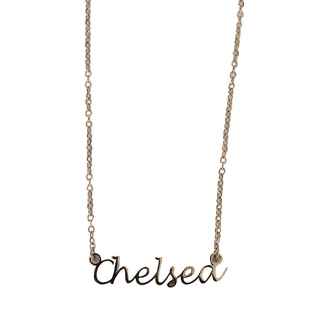 Chelsea FC Gold Plated Name Dropper Necklace: 2 - Necklaces By Chelsea
