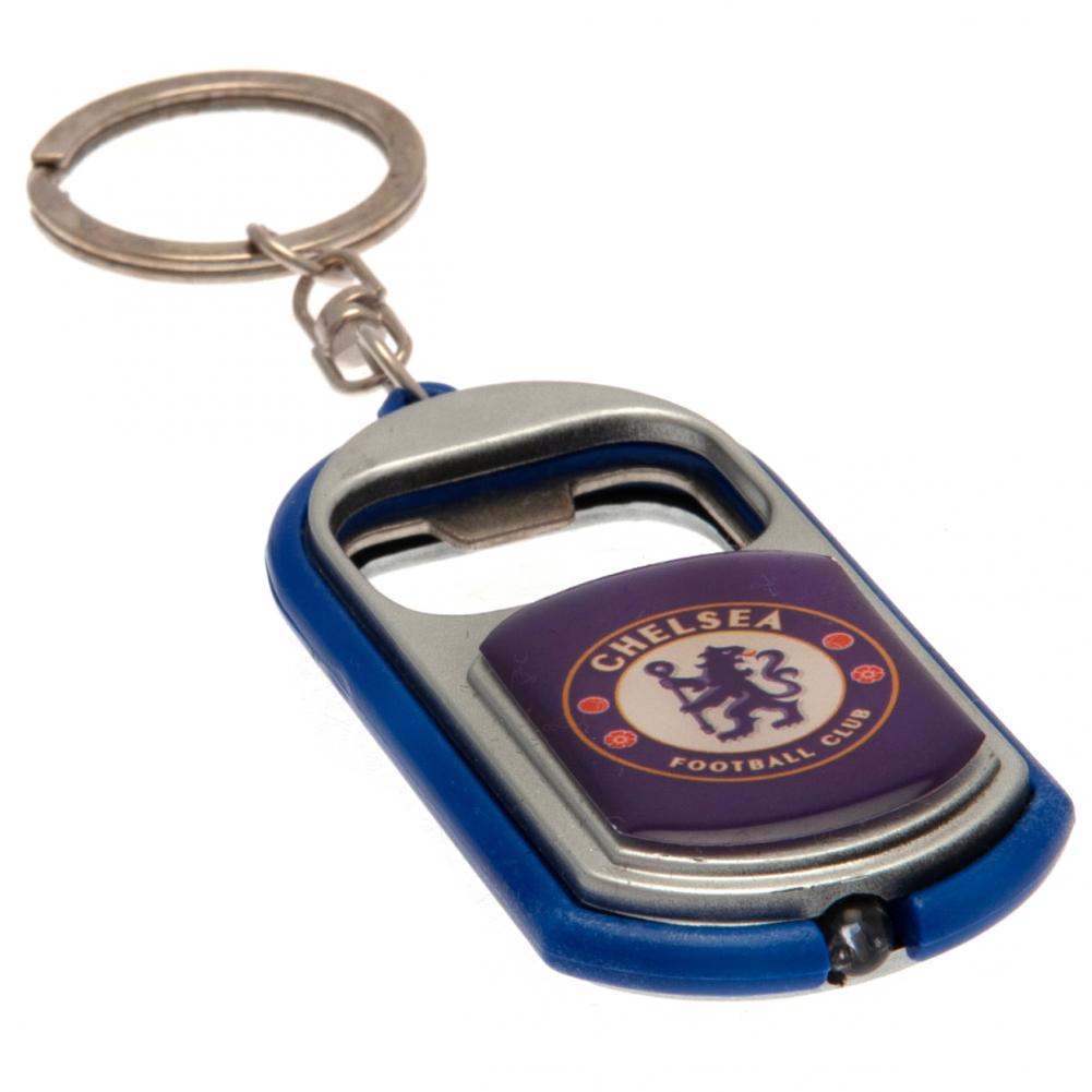 Chelsea FC Keyring Torch Bottle Opener: 3 - Keyrings By Chelsea