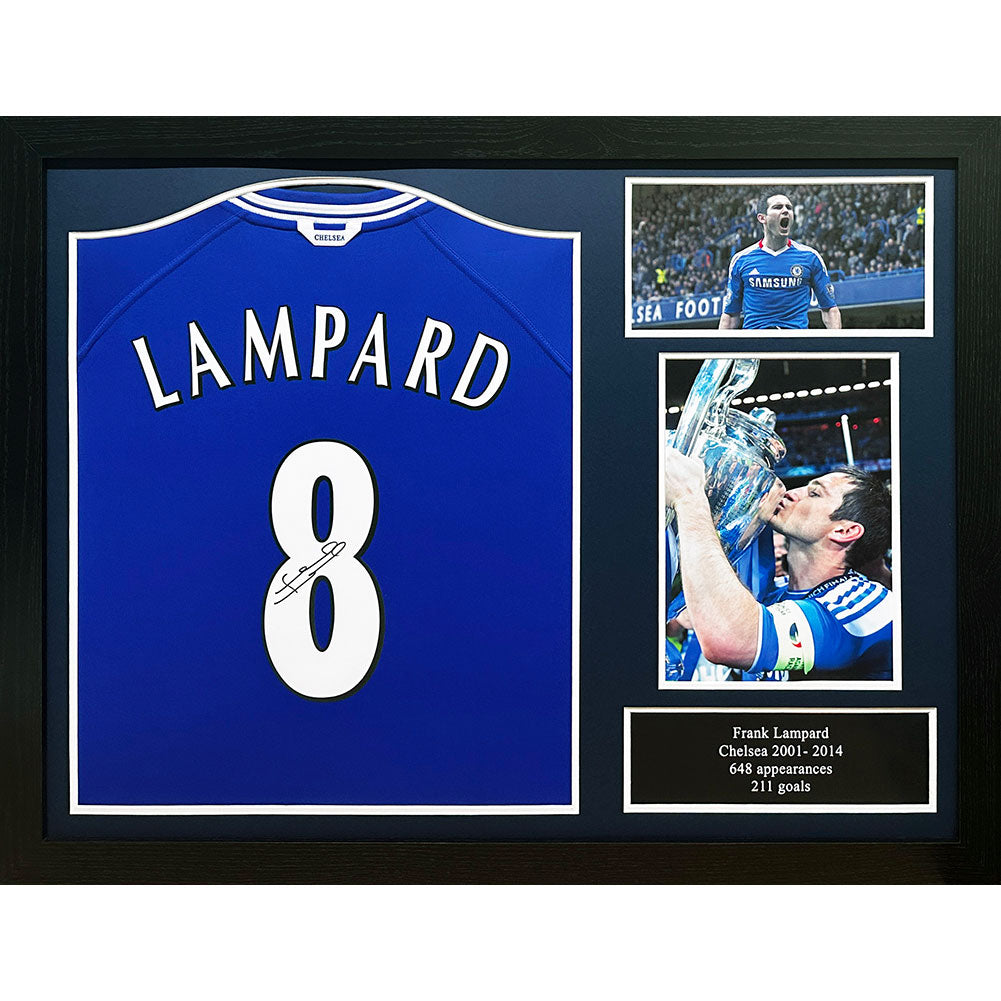 Chelsea FC Lampard Signed Shirt (Framed): 1 Signed Memorabilia By Chelsea