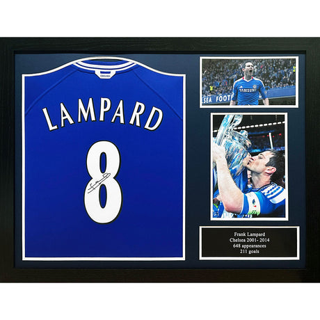 Chelsea FC Lampard Signed Shirt (Framed): 1 Signed Memorabilia By Chelsea
