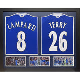 Chelsea FC Lampard & Terry Signed Shirts (Dual Framed): 1 Signed Memorabilia By Chelsea