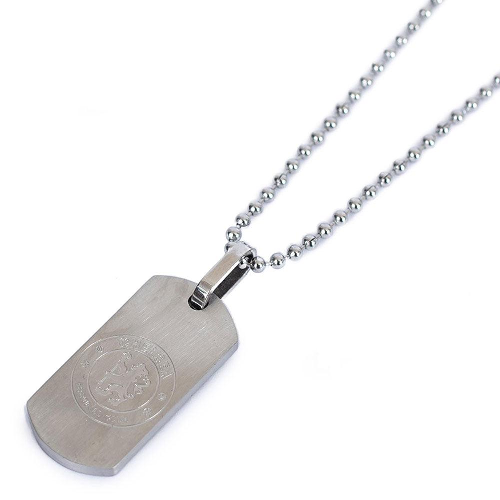 Chelsea FC Stainless Steel Dog Tag & Chain: 2 - Jewellery By Chelsea
